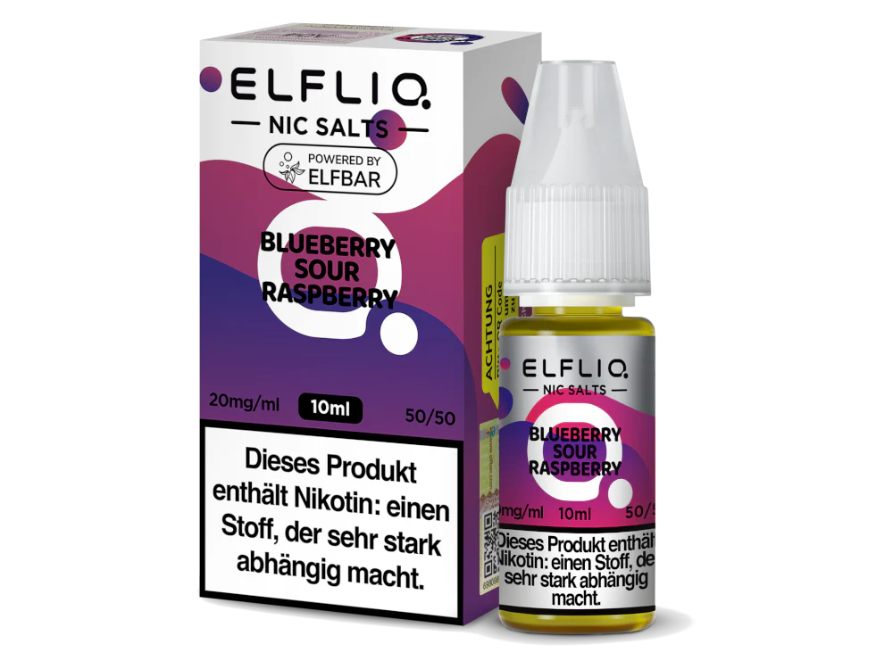 ELFLIQ | BLUEBERRY SOUR RASPBERRY | NIKOTINSALZ LIQUID | 10ML