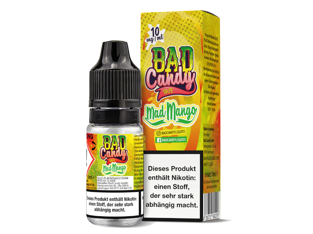 BAD CANDY - MAD MANGO - NIKOTINSALZ LIQUID