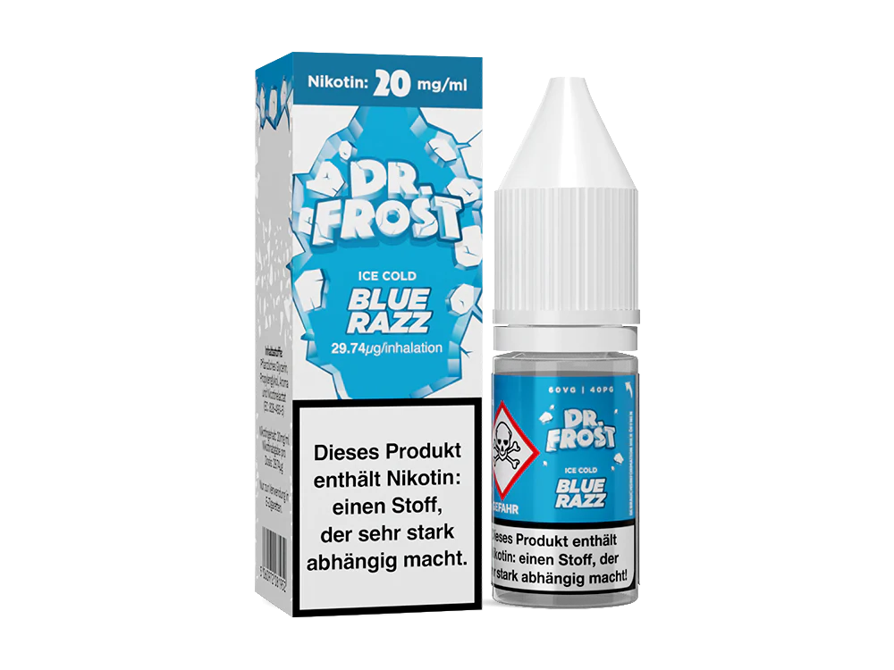 DR. FROST - ICE COLD - NIKOTINSALZ LIQUID - BLUE RAZZ