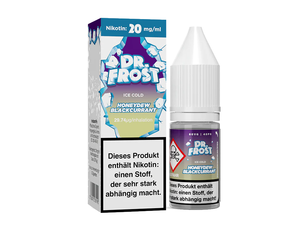 DR. FROST - ICE COLD - NIKOTINSALZ LIQUID - HONEYDEW BLACKCURRANT