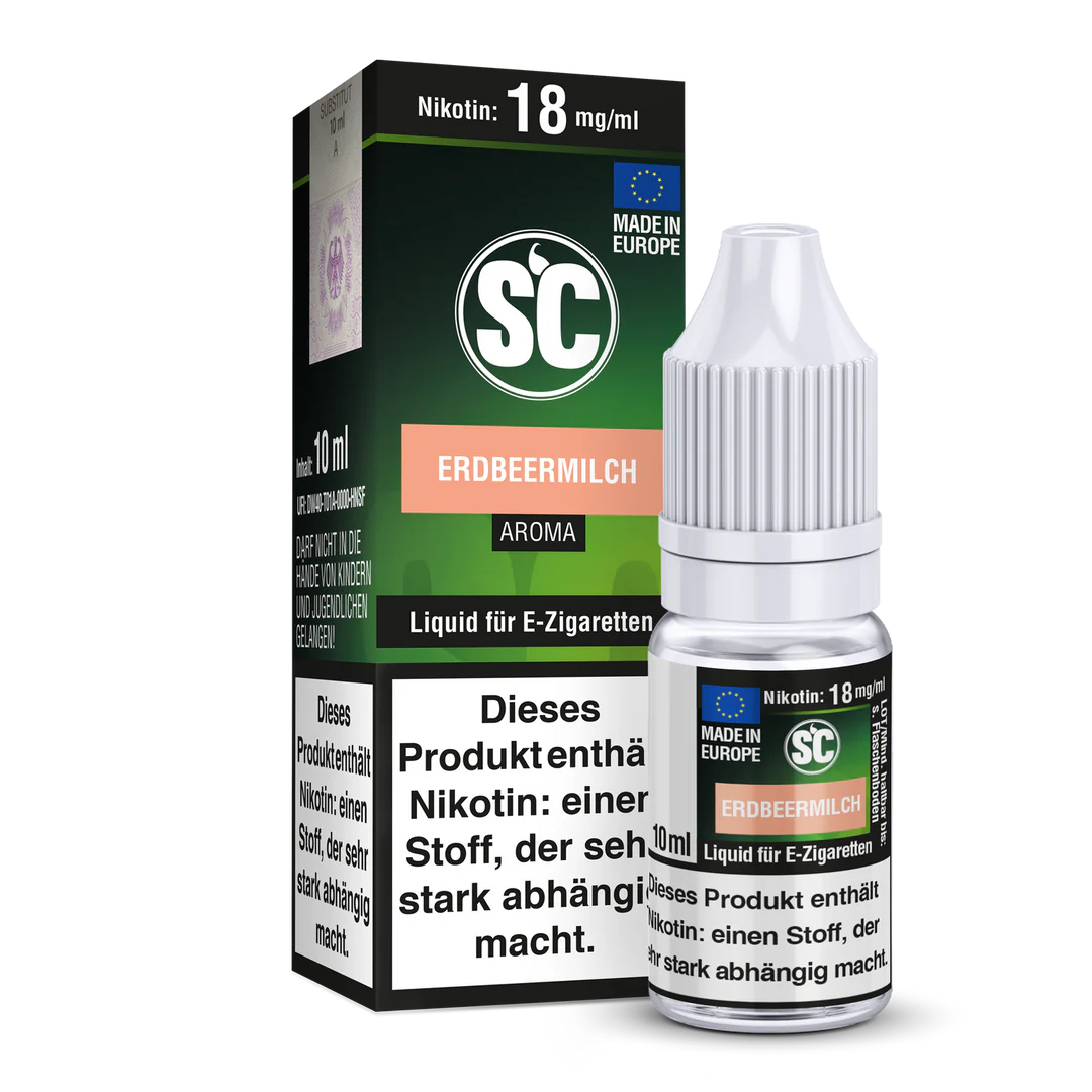 SC - ERDBEERMILCH E-ZIGARETTEN LIQUID