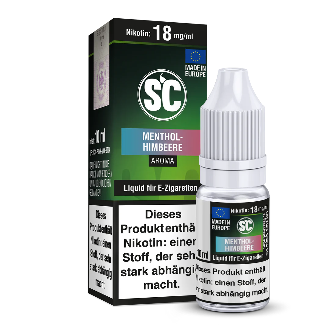 SC - MENTHOL-HIMBEERE E-ZIGARETTEN LIQUID