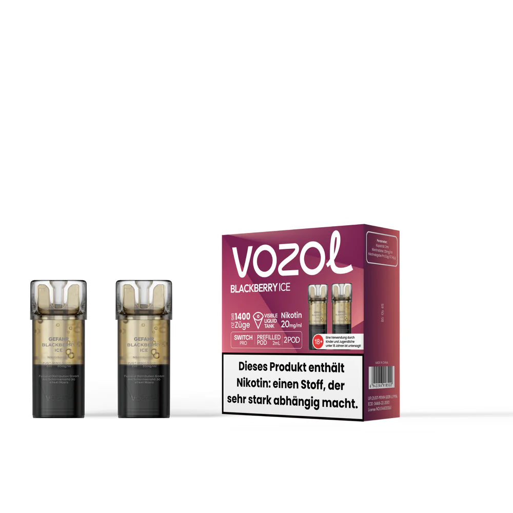 VOZOL SWITCH PRO PODS | 2 X 2ML | BLACKBERRY ICE