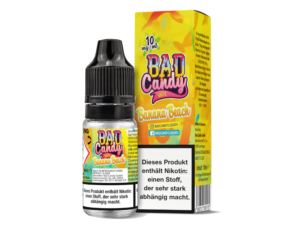 BAD CANDY - BANANA BEACH - NIKOTINSALZ LIQUID