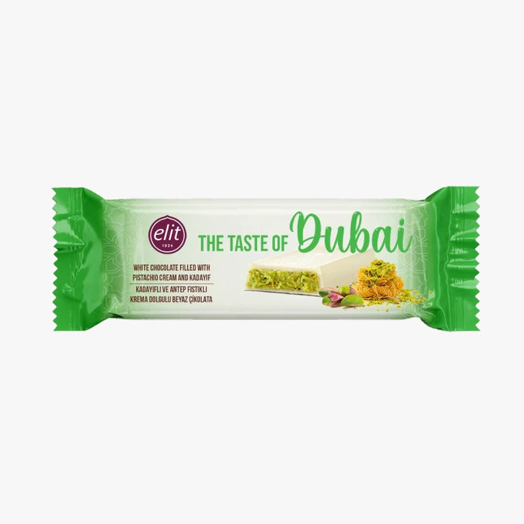 Elit® Weiße Dubai Style Schokolade Riegel 30g