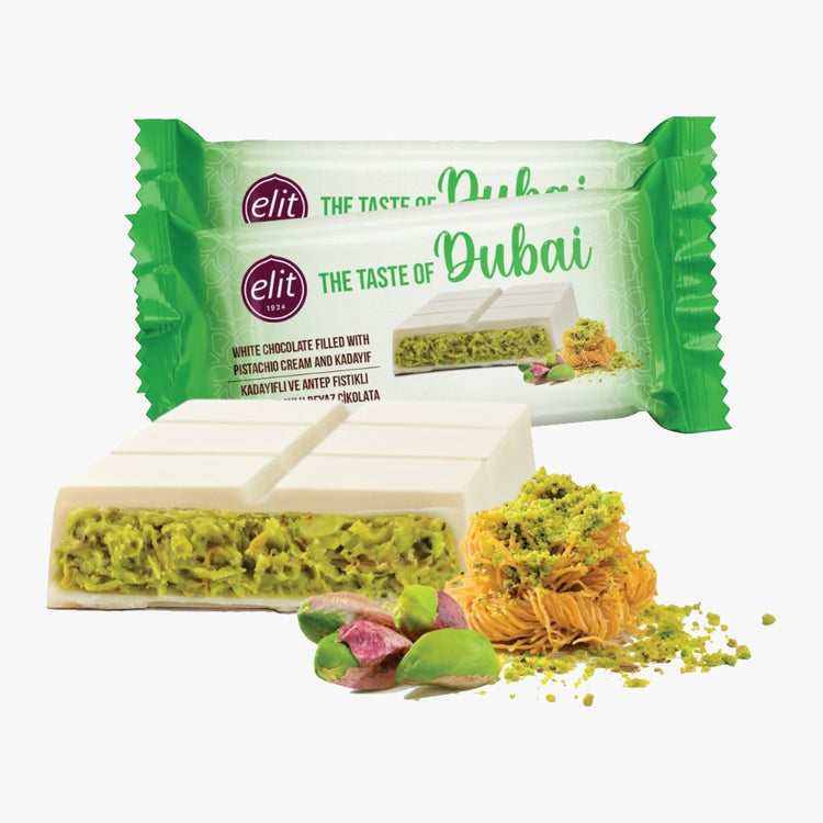 Elit® Weiße Dubai Style Schokolade 90g