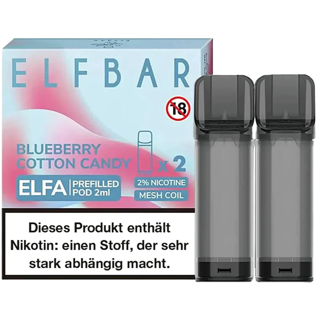 ELFA PODS | 2X2ML | BLUEBERRY COTTON CANDY