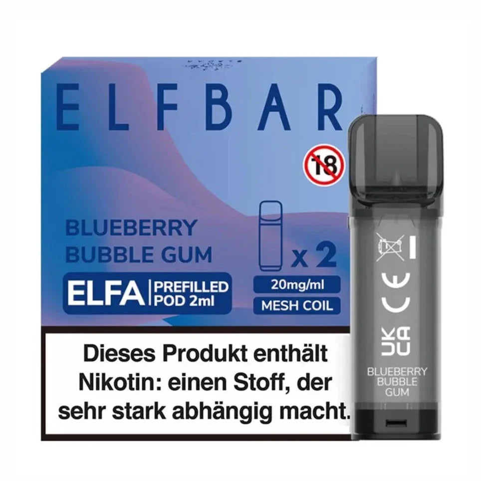 ELFA PODS | 2X2ML | BLUEBERRY BUBBLE GUM