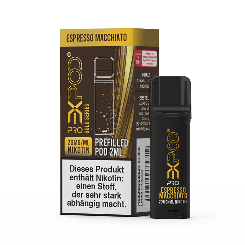 EXPOD PRO PODS | 1 X 2ML | GOLD SERIES - ESPRESSO