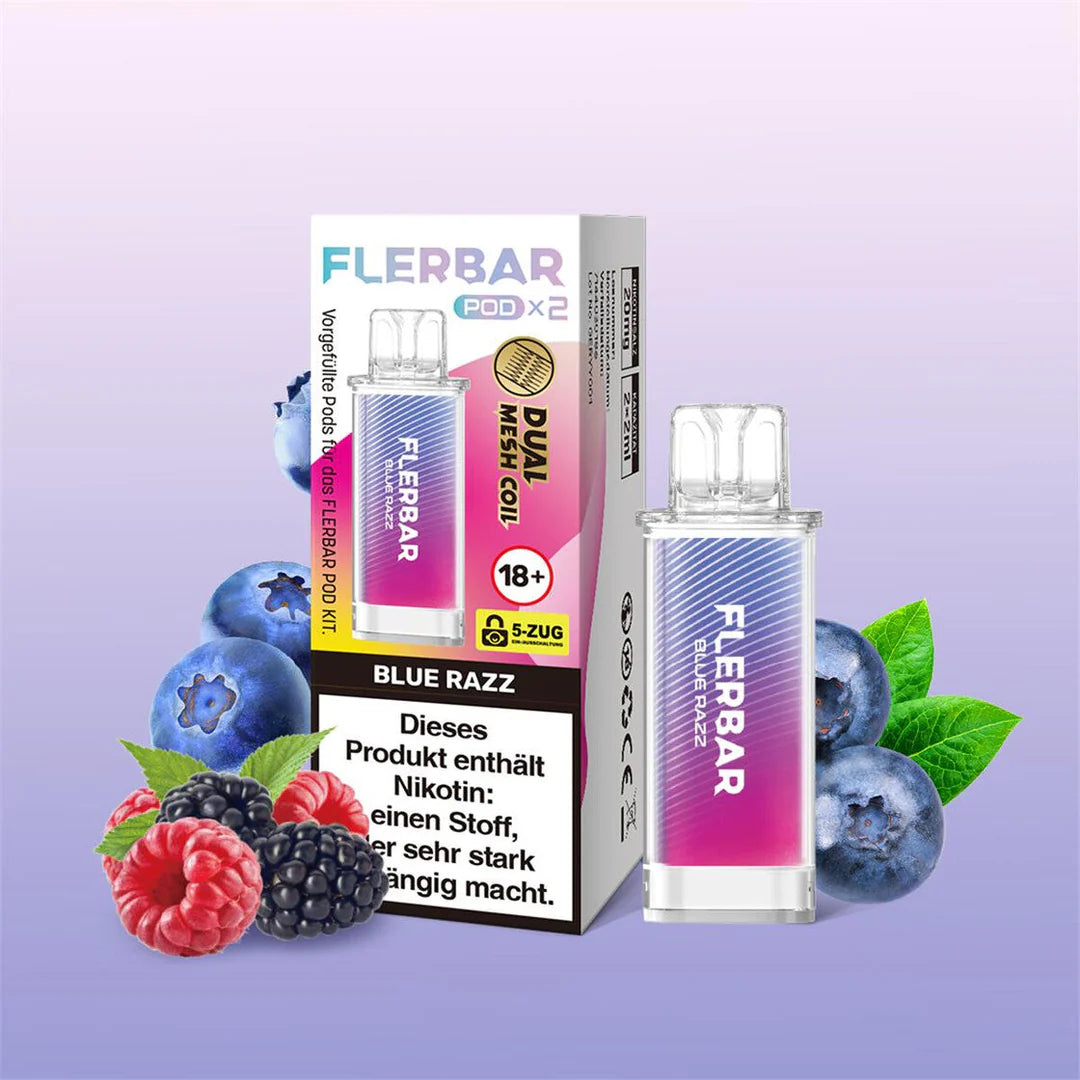 FLERBAR PODS | 2 X 2 ML | BLUE RAZZ