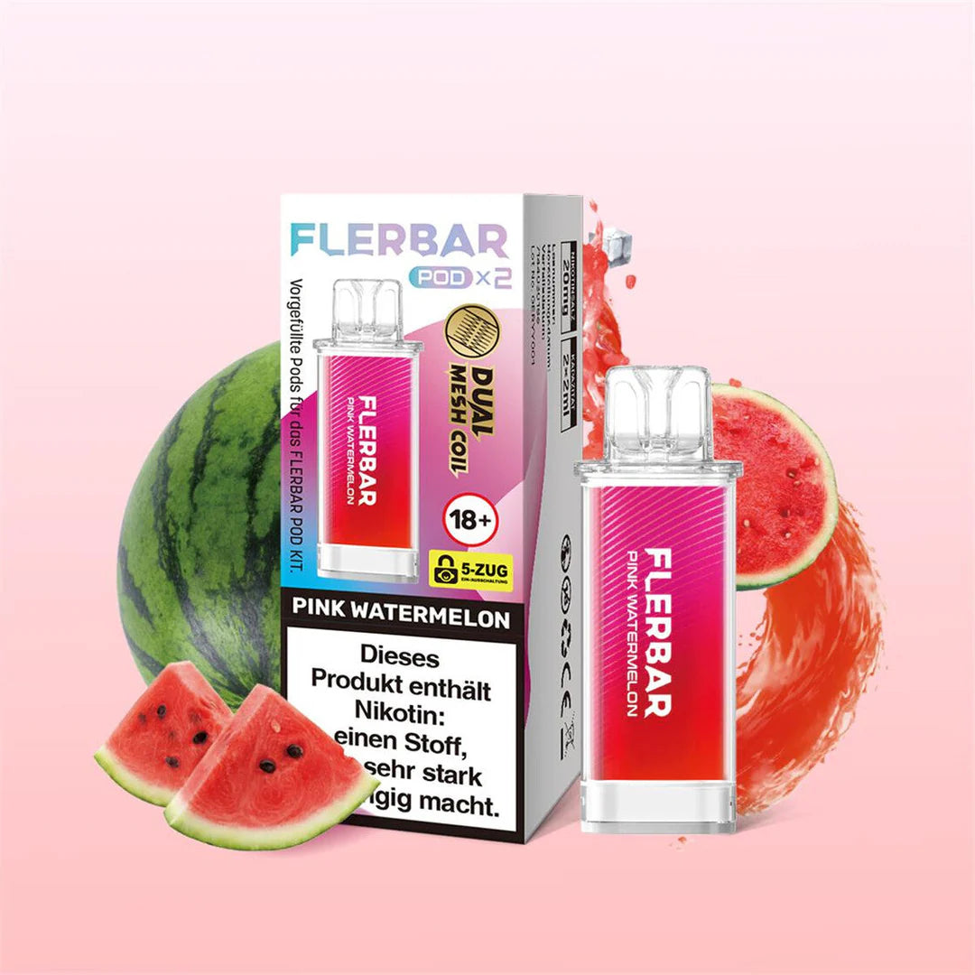 FLERBAR PODS | 2 X 2 ML | PINK WATERMELON