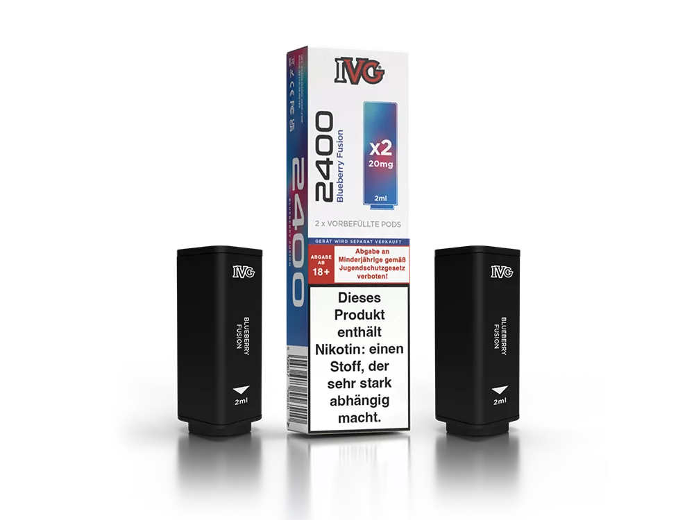 IVG 2400 PODS | 2 X 2ML | BLUEBERRY FUSION