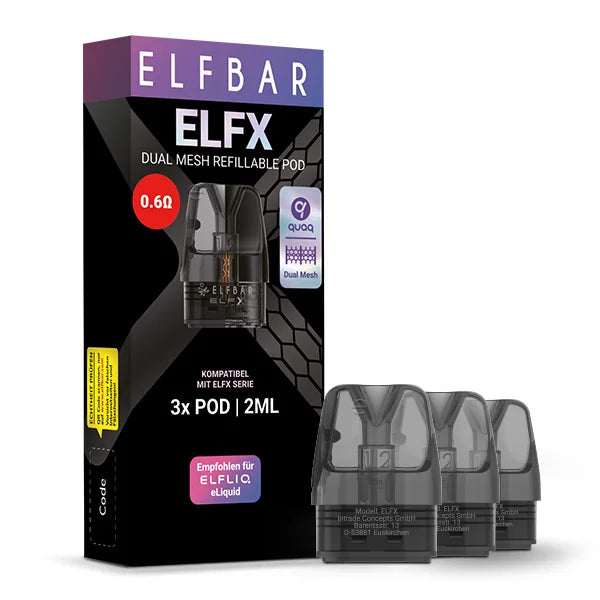 10 x ELFBAR ELFX Pods | 3er Set | 0.6 OHM