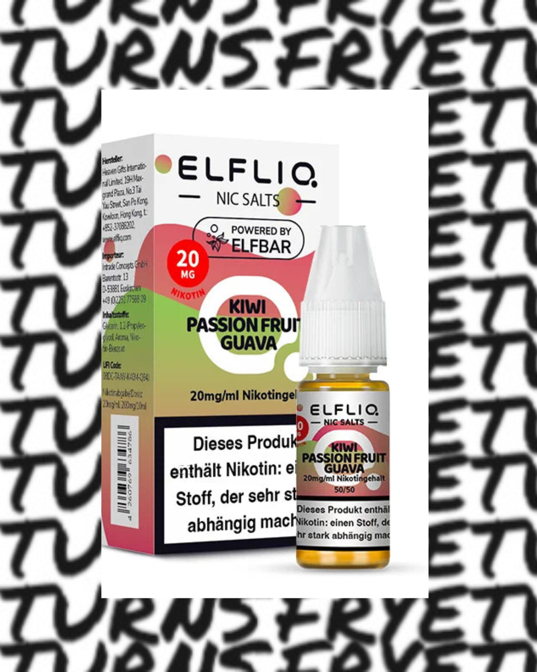 10 x ELFLIQ Liquid | Kiwi Passion Fruit Guava