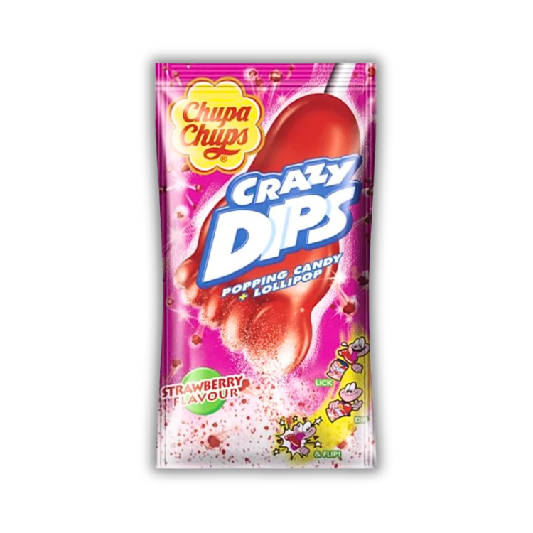 Chupa Chups Crazy Dips Erdbeere 14g