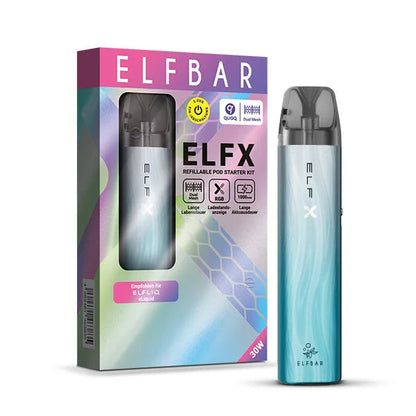 ELFBAR ELFX | Pod Kit | Silver Blue