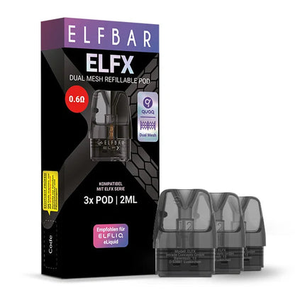 10 x ELFBAR ELFX Pods | 3er Set | 0.6 OHM
