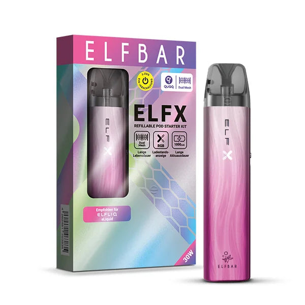 ELFBAR ELFX | Pod Kit | Silver Pink