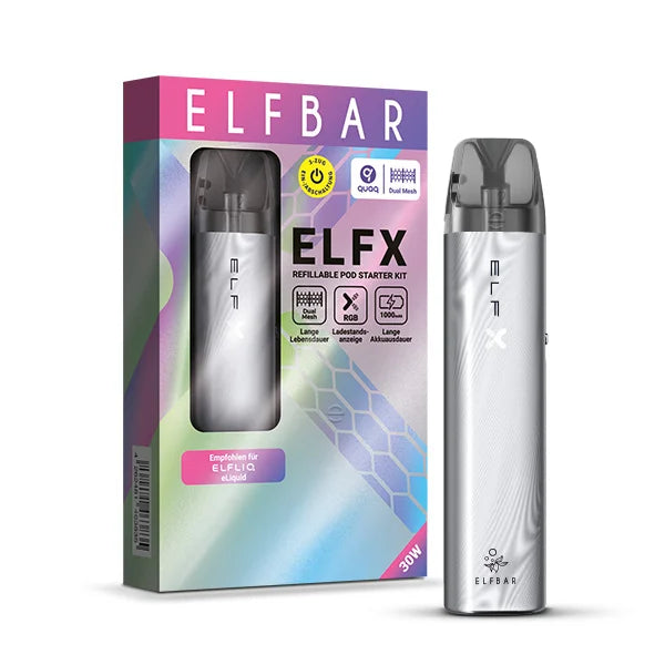 ELFBAR ELFX | Pod Kit | Silver